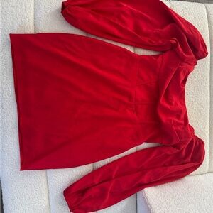 Princess Polly Vibrant Red Long Sleeve Dress